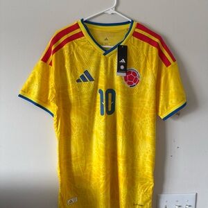 adidas Yellow and Red Men's Soccer Jersey